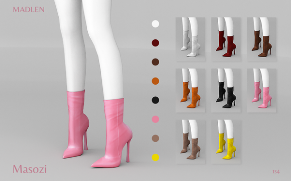 Maxis Match Madlen Masozi Boots by madlensims - The Sims 4 Custom Content