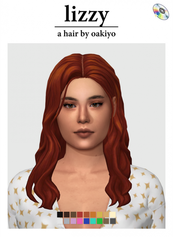 Maxis Match Lizzy Hair by simsfinds - The Sims 4 Custom Content