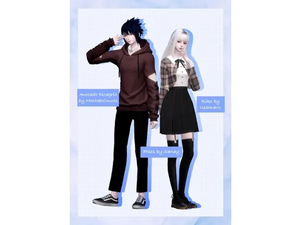 Alpha Collab Usamaru x MochaDonuts x Sanay Usamaru Part Riko by simsfinds - The Sims 4 Custom Content
