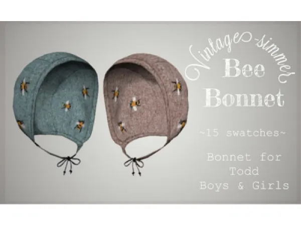 Alpha Bee Bonnet - The Sims 4 Custom Content