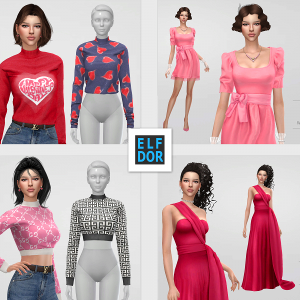 Maxis Match February Collection part 1 by simsfinds - The Sims 4 Custom Content