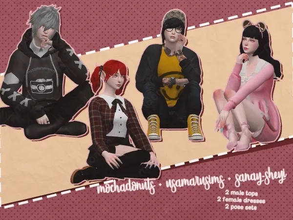 Alpha Collab Usamaru x MochaDonuts x Sanay Mochadonuts Part by simsfinds - The Sims 4 Custom Content