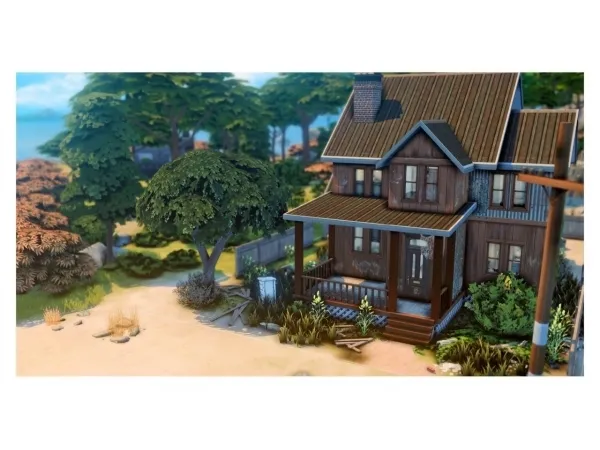 Maxis Match Abandoned House by simsfinds - The Sims 4 Custom Content