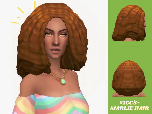 Maxis Match VICCS MARLIE HAIR by viccs - The Sims 4 Custom Content