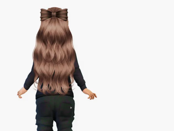 Alpha Ade Liza (Bow) Toddler Version by simsfinds - The Sims 4 Custom Content