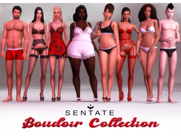Maxis Match Boudoir Collection by Sentate - The Sims 4 Custom Content