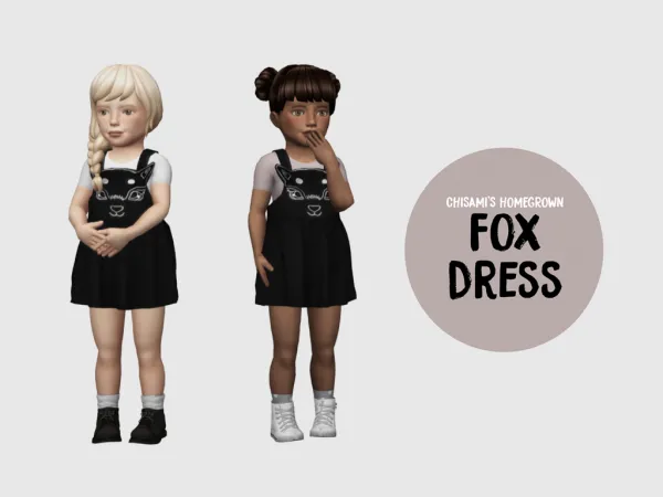 Mix chisamiu2019s fox dress by owlplumbob - The Sims 4 Custom Content