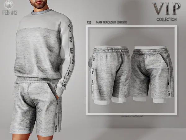 Alpha Man Tracksuit(SHORT) P28 tr by busratr - The Sims 4 Custom Content