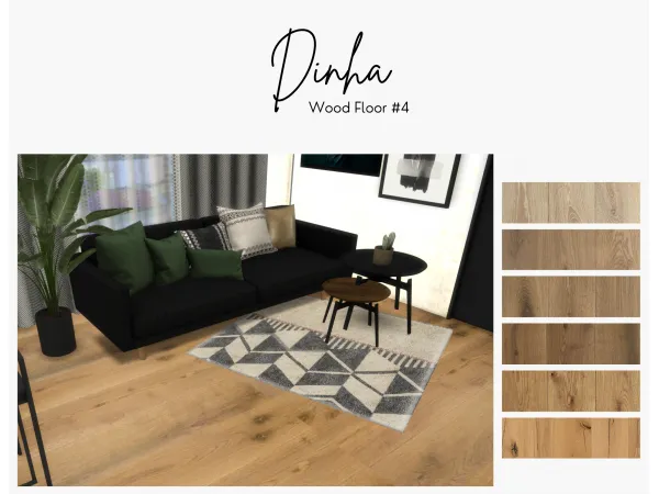 Alpha Wood Floor 4 - The Sims 4 Custom Content