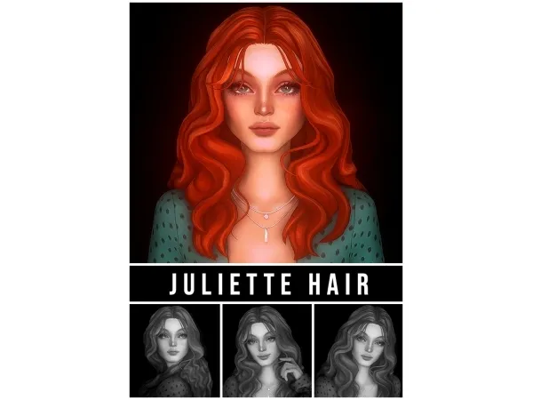Maxis Match Juliette Hair by simsfinds - The Sims 4 Custom Content