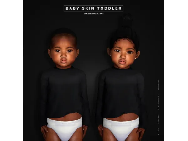 Alpha BABY SKIN TODDLER by simsfinds - The Sims 4 Custom Content