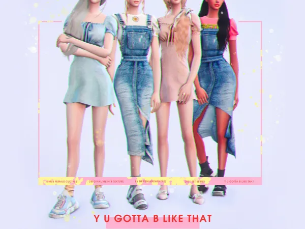 Alpha Y U GOTTA B LIKE THAT by newen092 - The Sims 4 Custom Content