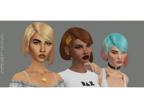 Maxis Match ANGÈLE HAIR HAIR CLIPS by simsfinds - The Sims 4 Custom Content