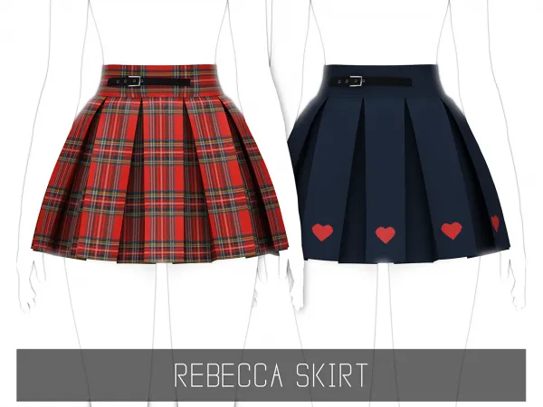 Alpha REBECCA SKIRT - The Sims 4 Custom Content