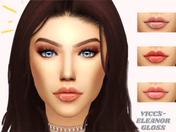 Alpha VICCS ELEANOR LIPSTICK GLOSS by viccs - The Sims 4 Custom Content