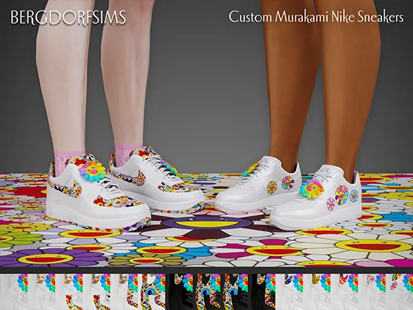 Alpha Murakami Custom Sneakers by bergdorfsims - The Sims 4 Custom Content