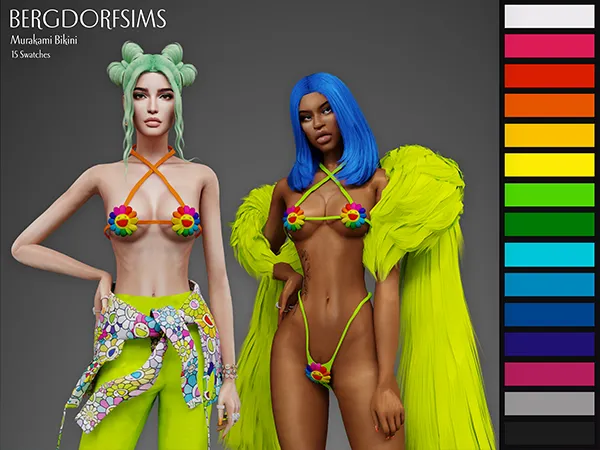 Alpha Murakami Bikini by bergdorfsims - The Sims 4 Custom Content