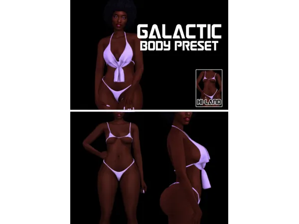 Maxis Match GALACTIC BODY PRESET land by hi - The Sims 4 Custom Content
