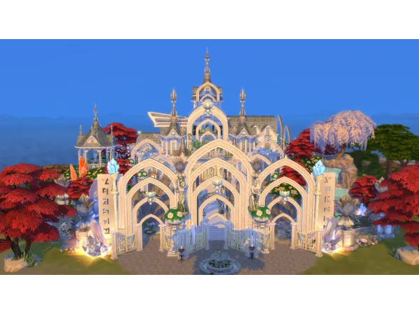 Maxis Match NO Magical Fairy Castle 64x64 by simsfinds - The Sims 4 Custom Content