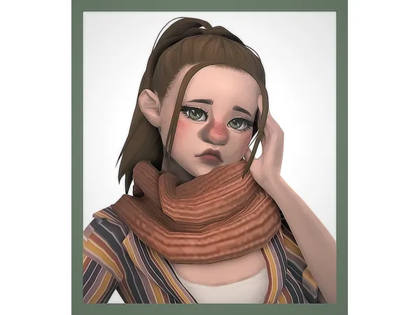 Maxis Match Breeze Scarf by simsfinds - The Sims 4 Custom Content