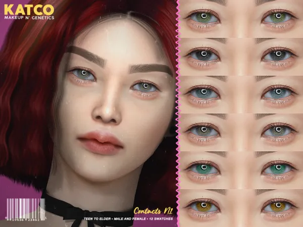 Alpha katco contact n1 by katco - The Sims 4 custom content
