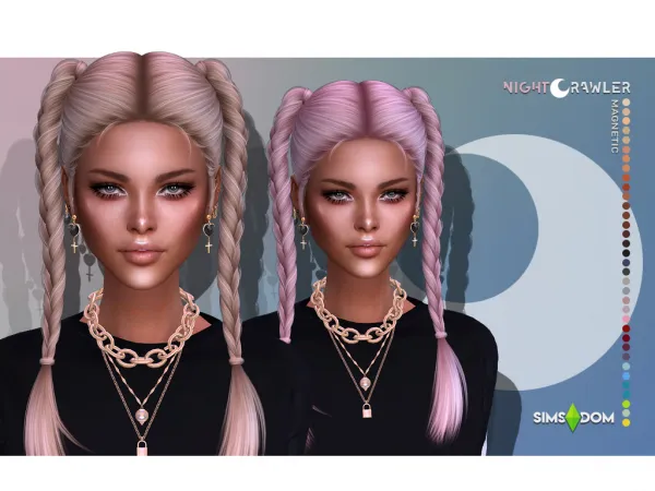 Alpha nightcrawler magnetic hair by nightcrawler - The Sims 4 Custom Content