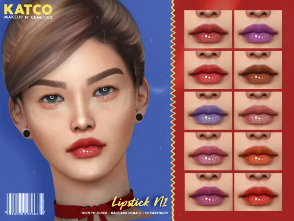 Alpha katco lipstick n1 by katco - The Sims 4 Custom Content