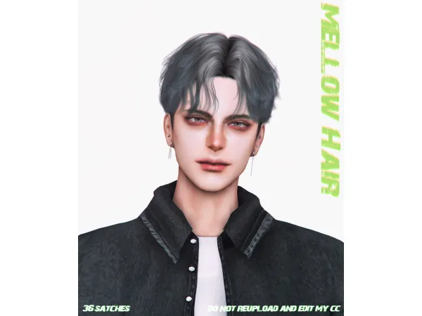 Alpha Mellow Hair by simsfinds - The Sims 4 Custom Content