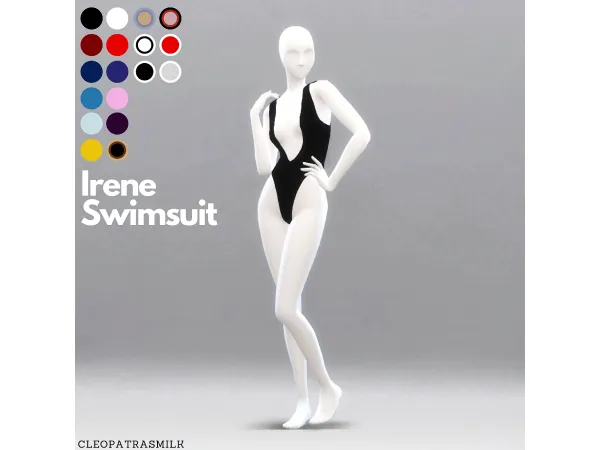 Maxis Match Irene Swimsuit by lumslums - The Sims 4 Custom Content
