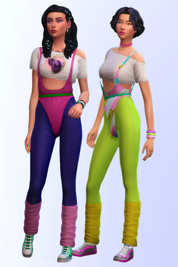 Maxis Match joliebean Cindy a leotard with tights and leg warmers by simsfinds - The Sims 4 Custom Content