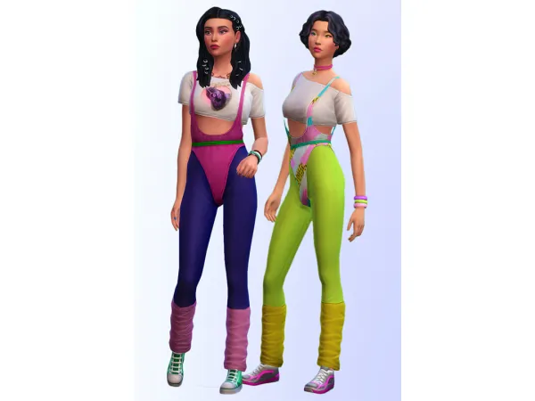 Maxis Match joliebean Cindy a leotard with tights and leg warmers - The Sims 4 Custom Content