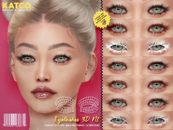 katco - eyelashes 3d n1 (updated)