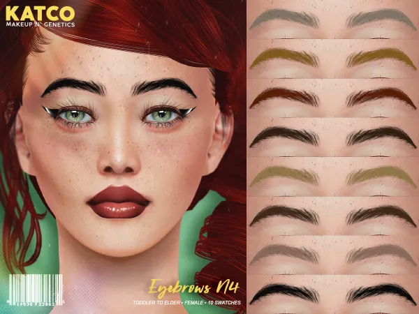 Alpha katco freckles n2 by katco - The Sims 4 Custom Content