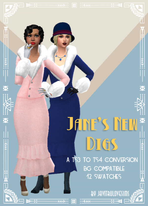 Maxis Match Janes New Digs A to conversion by simsfinds - The Sims 4 Custom Content