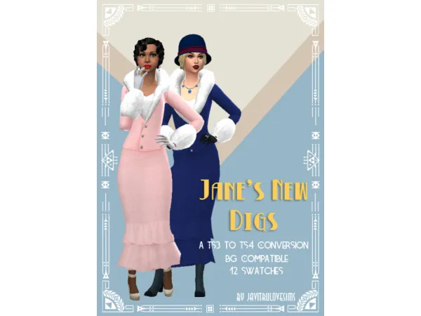 Maxis Match Janes New Digs A to conversion by JaviTruloveSims - The Sims 4 Custom Content