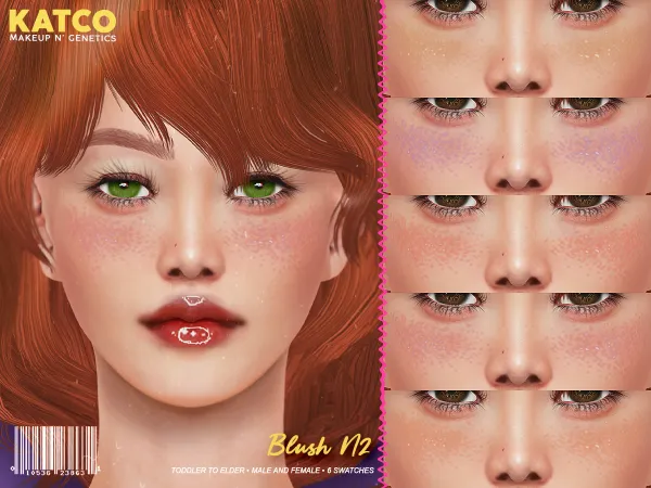 Alpha katco blush n2 by katco - The Sims 4 custom content