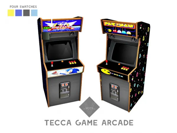 Alpha VICCS TECCA GAME ARCADE - The Sims 4 Custom Content