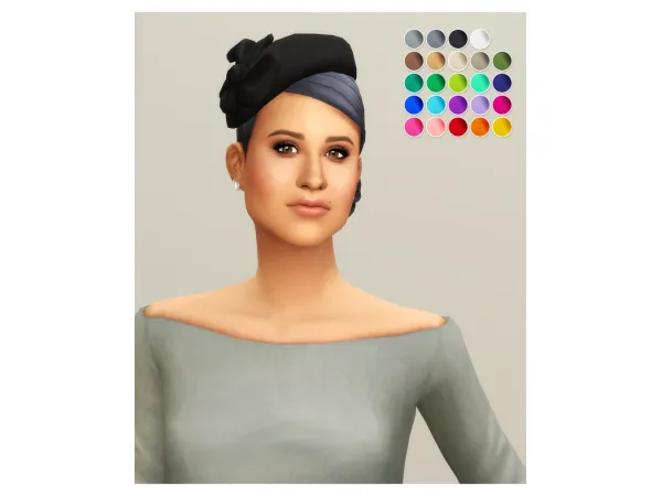 Maxis Match Duchess of Hat VI (24 color) by simsfinds - The Sims 4 Custom Content