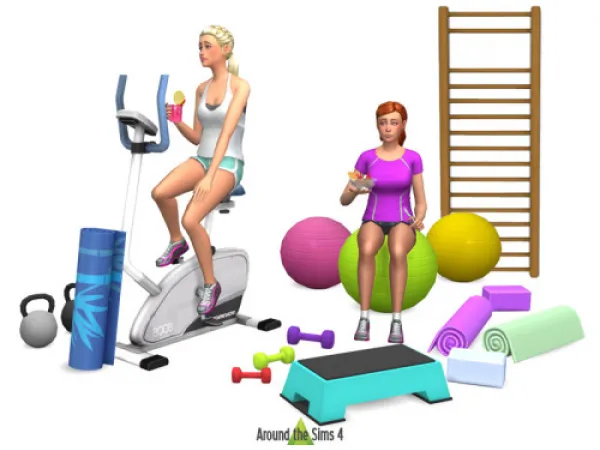 Maxis Match Around Sport Gym by simsfinds - The Sims 4 Custom Content