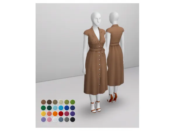 Maxis Match Duchess of Dress IV (24 color) by simsfinds - The Sims 4 Custom Content