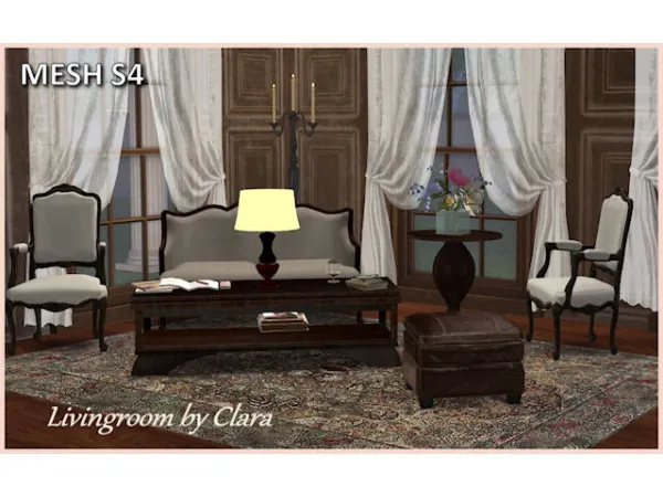 Maxis Match Livingroom Clara by simsfinds - The Sims 4 Custom Content