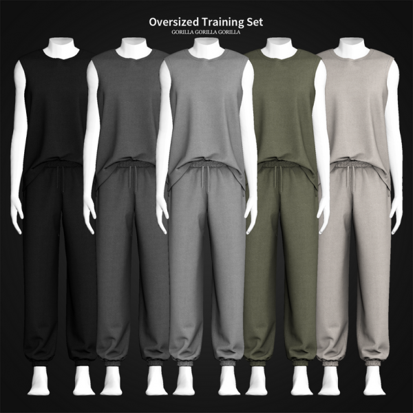 Alpha Oversized Training Set by simsfinds - The Sims 4 Custom Content