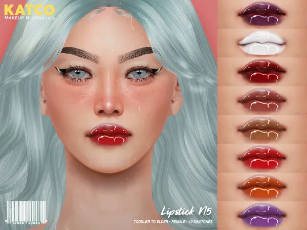 Alpha katco lipstick n6 by katco - The Sims 4 Custom Content