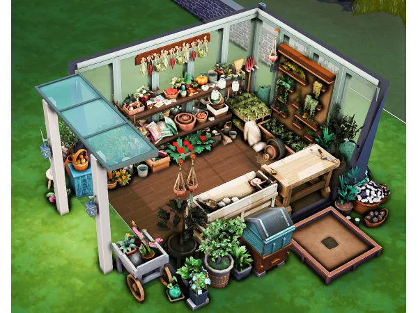 Maxis Match Greenhouse Room [No ] by simsfinds - The Sims 4 Custom Content