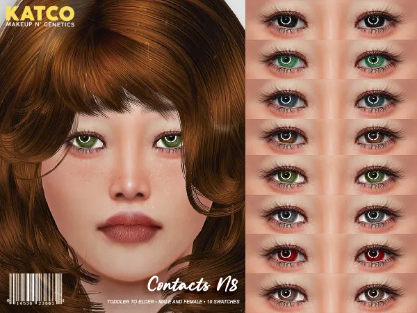 Alpha katco contact n8 by katco - The Sims 4 Custom Content