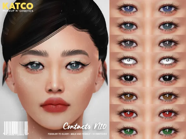 Alpha katco contact n10 by katco - The Sims 4 Custom Content
