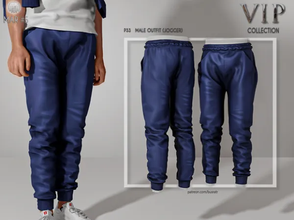 Alpha Male Outfit (JOGGER) P33 tr by busratr - The Sims 4 Custom Content