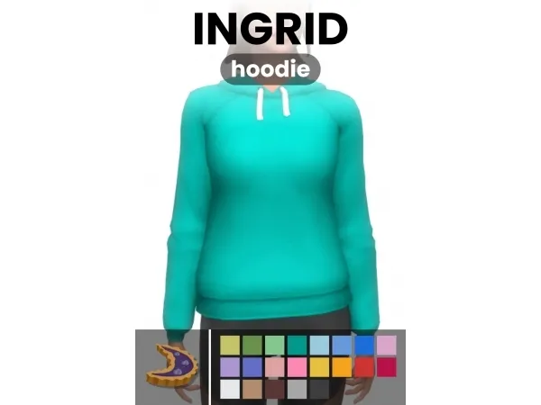 Maxis Match Ingrid Hoodie - The Sims 4 Custom Content
