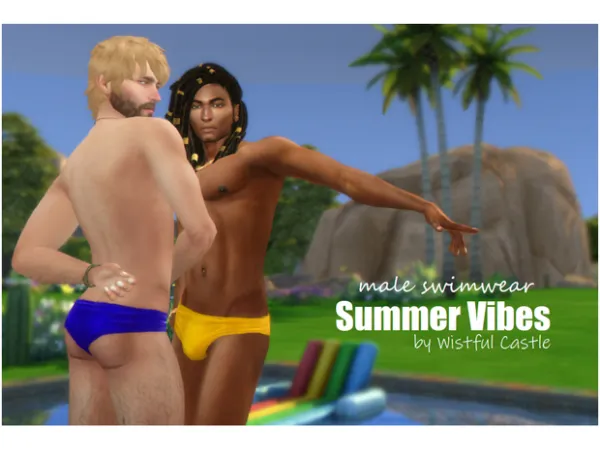 Maxis Match Summer Vibes (swimwear) by simsfinds - The Sims 4 Custom Content