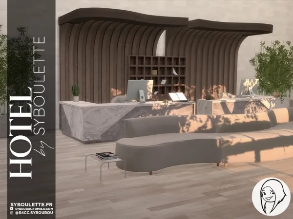 Alpha HOTEL Hotel Lot build by simsfinds - The Sims 4 Custom Content